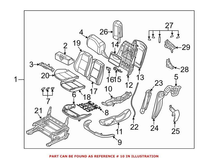 Power Seat Switch for BMW 323Ci 325Ci 330Ci M3 (2000–2006)