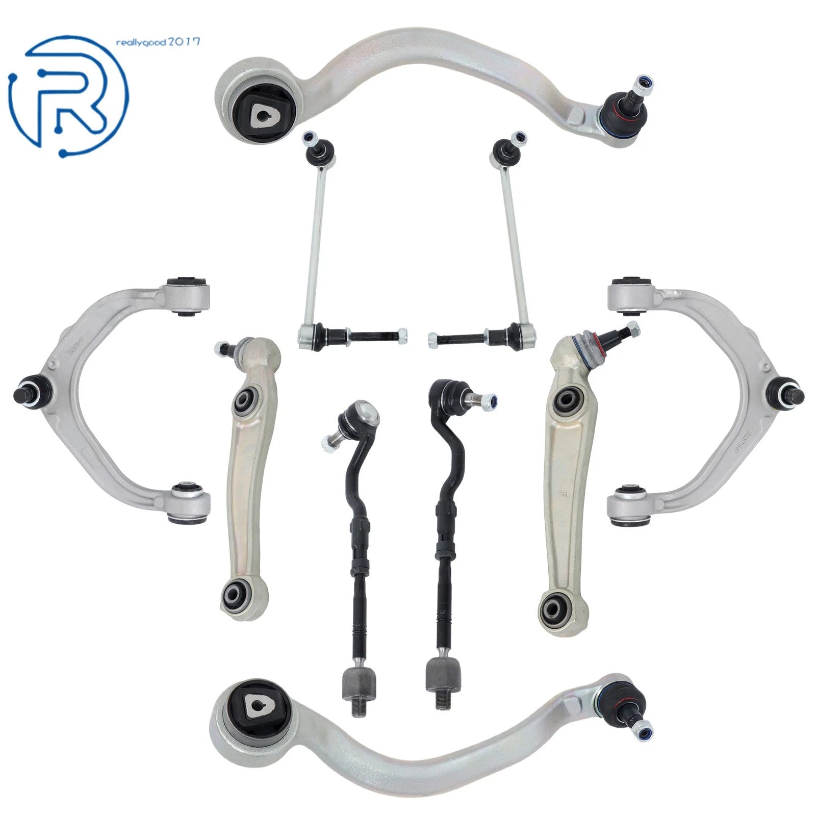 12X Front Control Arms + Ball Joints + Sway Links + Tie Rods for BMW X6 (2007–2013)
