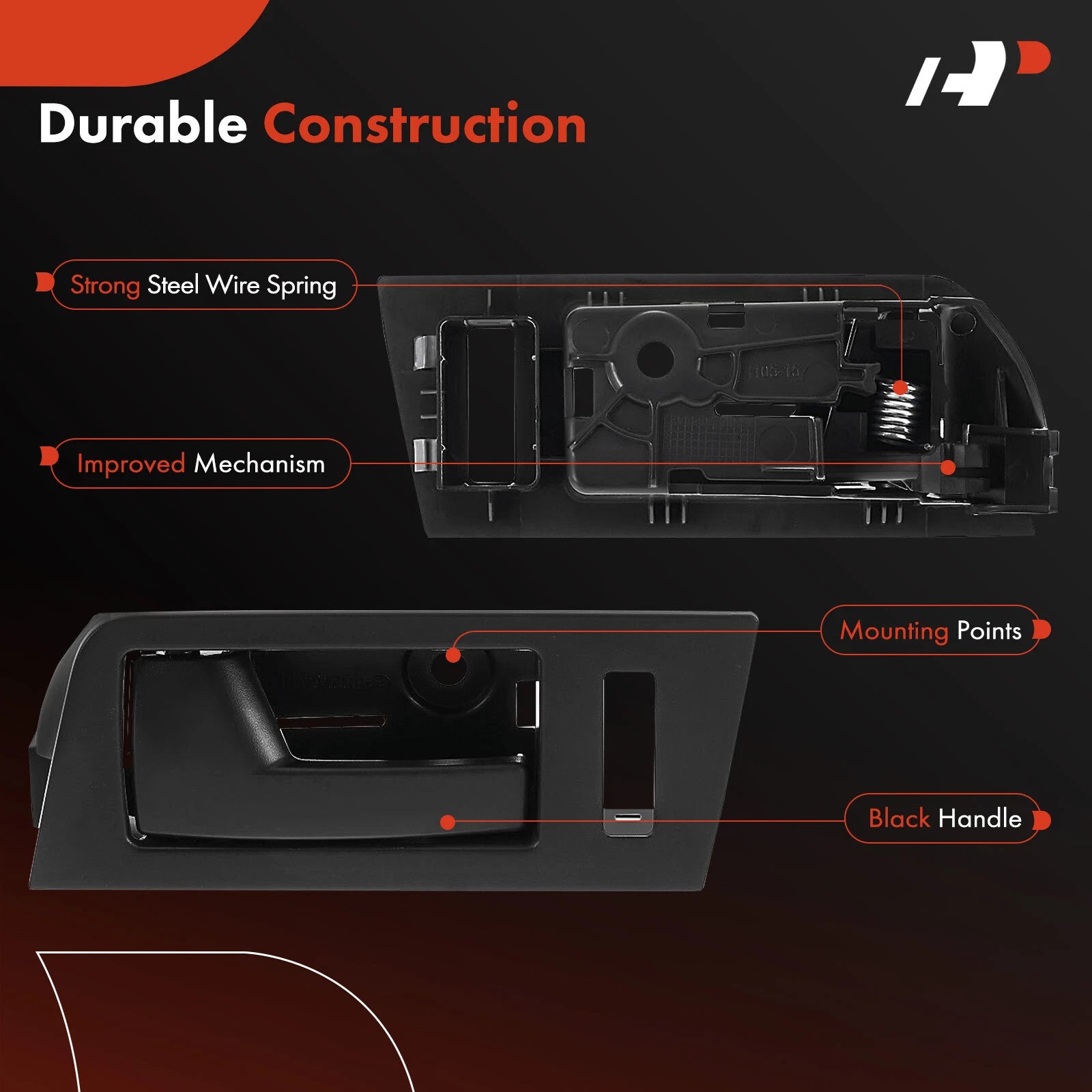 Front Left Interior Door Handle for Ford Focus Mazda Tribute (2000-2007)