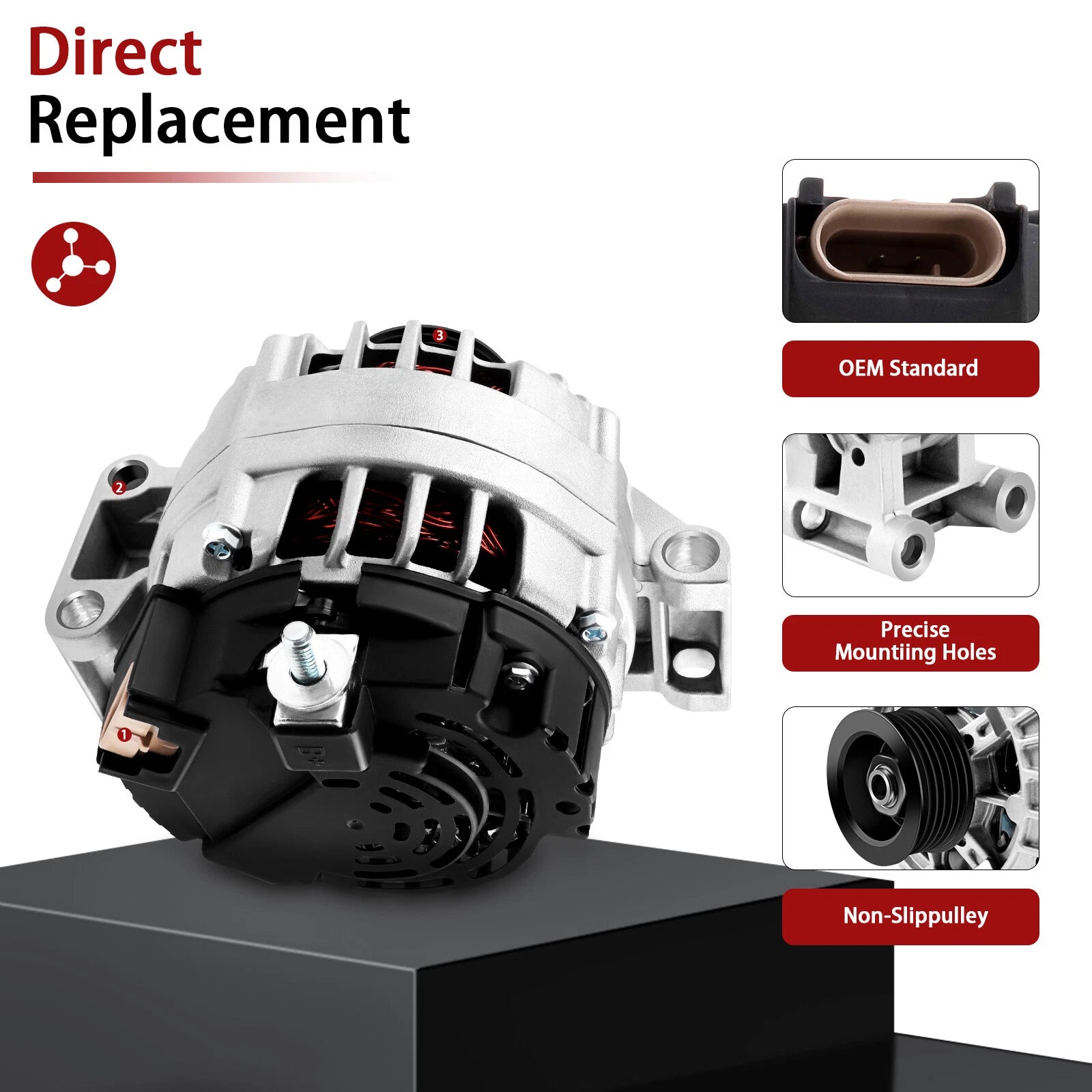 Alternator for Chevy Colorado GMC Canyon Isuzu 2.8L 3.5L (2004–2006)