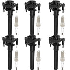 Set of 6 Ignition Coils & 6 Spark Plugs for Chrysler Cirrus Dodge Stratus (2001–2005)