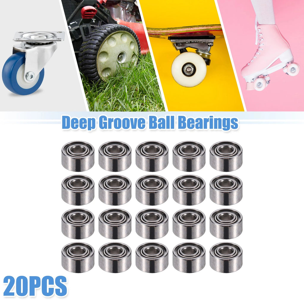 20pcs 682ZZ Double Metal Shield Ball Bearings for Various Models 