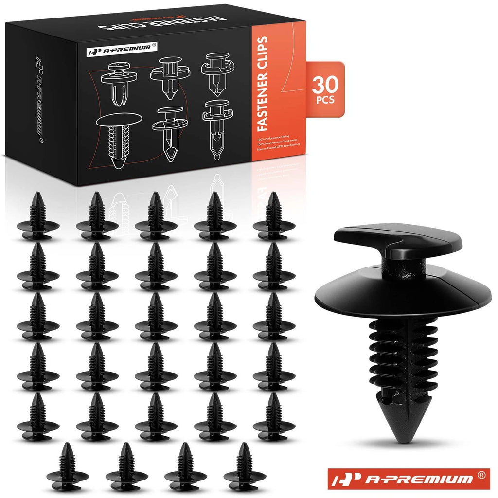 30Pcs 8mm Nylon Door Trim Panel Clips for Jeep Wrangler (2007–2018)