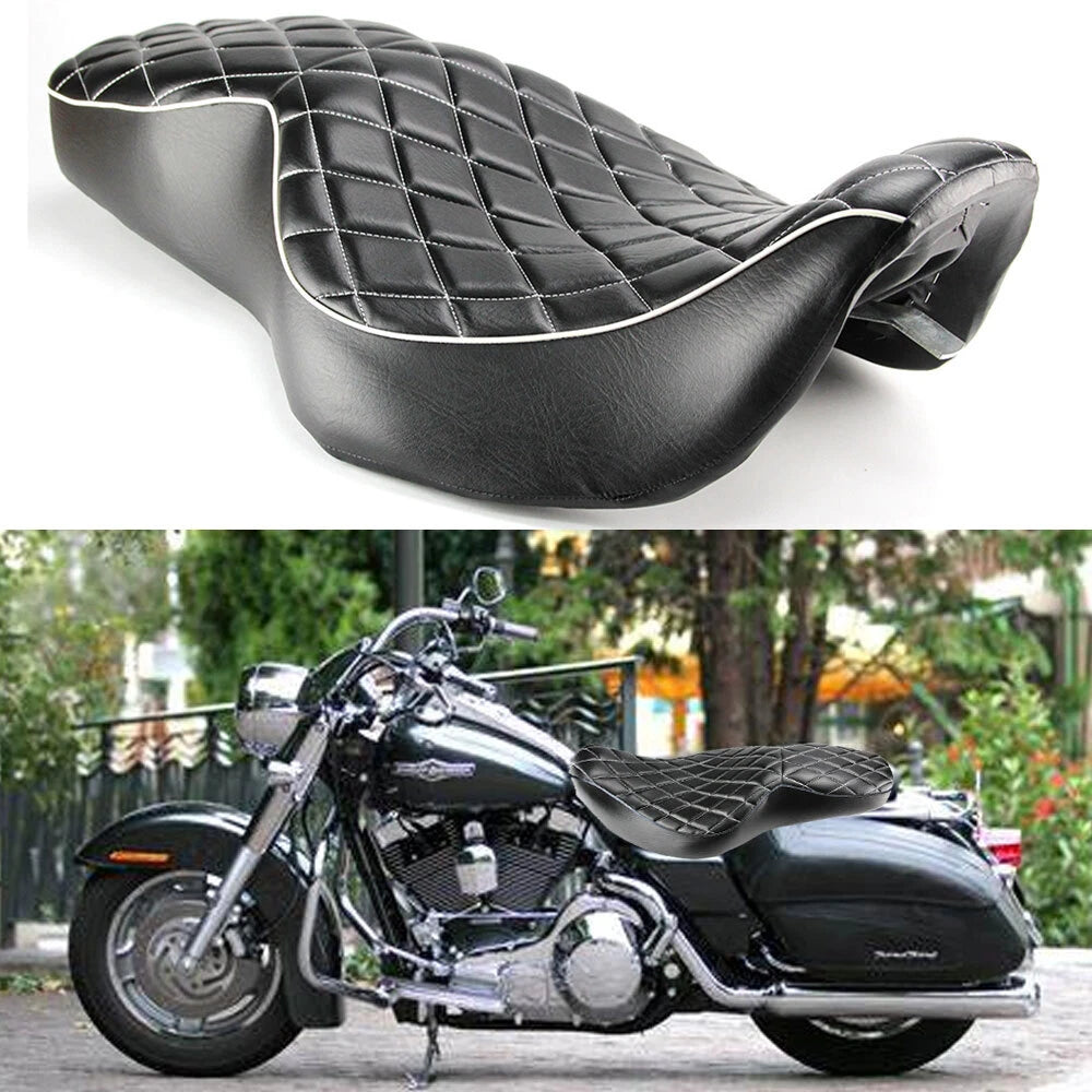 Black Diamond Style Seats for Harley FLHR FLHP (1997–2007)