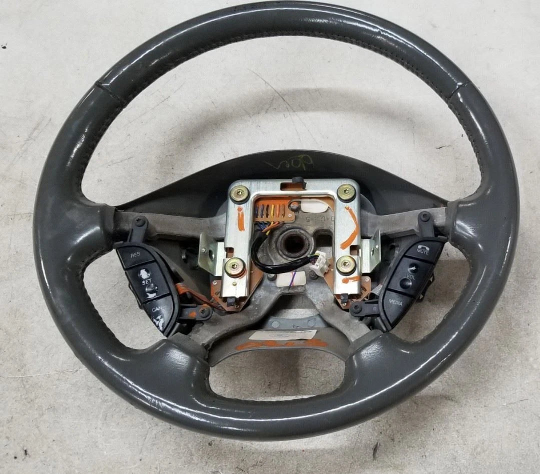 Steering Wheel with Switches for Lincoln LS (2003–2006) 3W4A-3F5 Medium Ash Gray