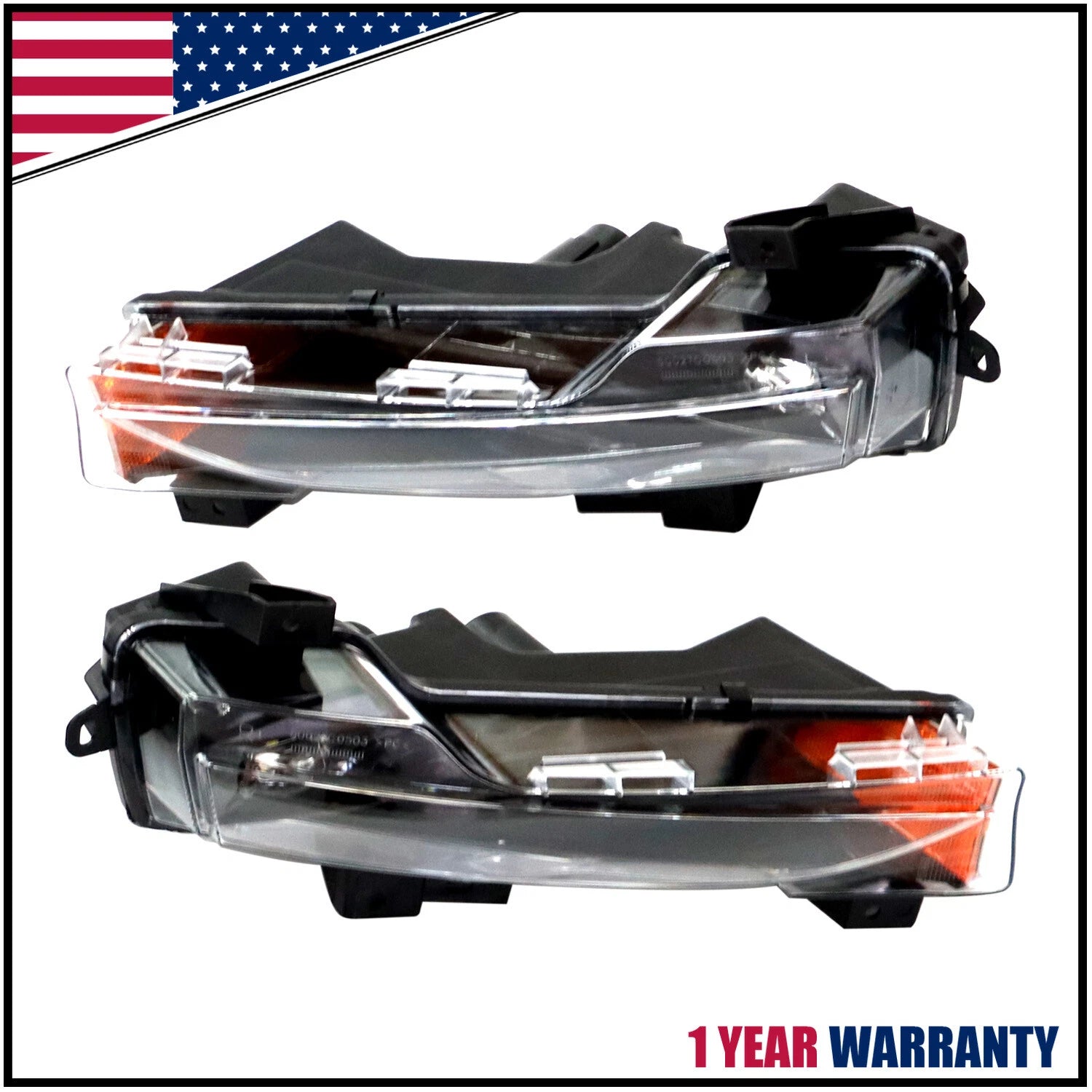 Set of 2 LED DRL Fog Lights Assembly for Tesla Model 3 Y (2017–2023)