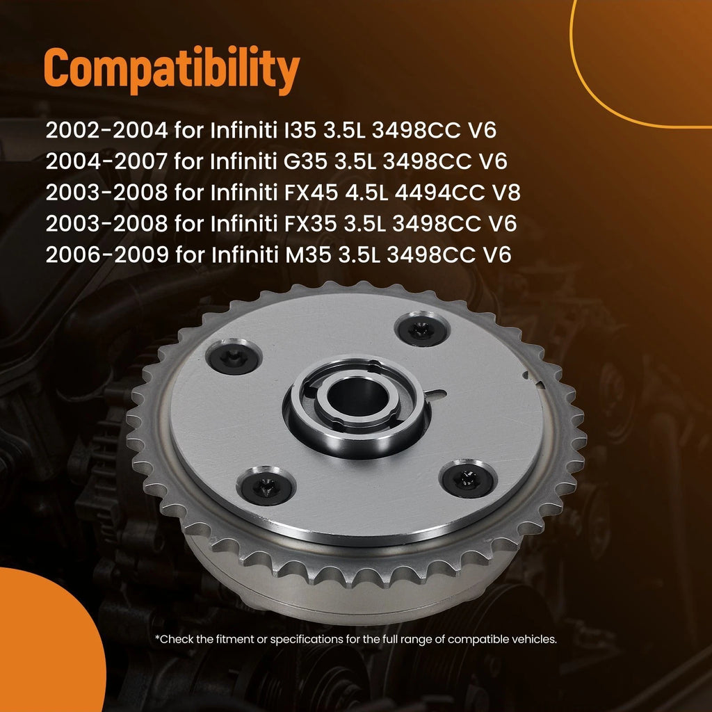 2Pcs Camshaft Sprocket Gear Kit for Nissan Xterra, Infiniti FX35 (2005–2015)