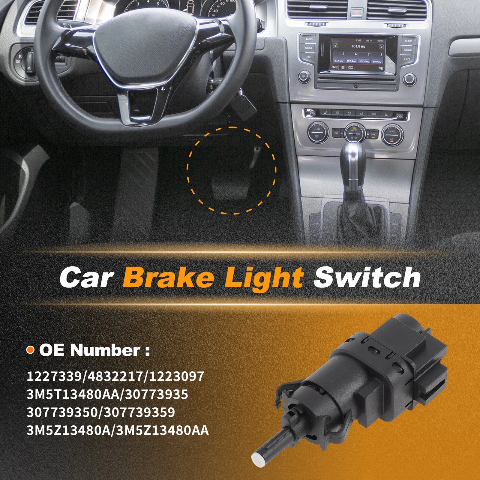 Brake Light Switch for Ford Fiesta (2011–2019) 1227339