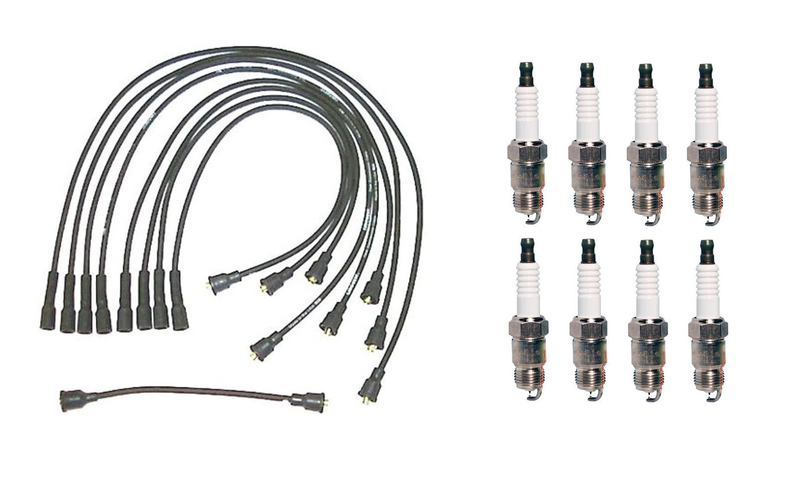 Denso Wire Set & 8 Iridium TT Spark Plugs for Chevy 6.6L V8 (CARB)
