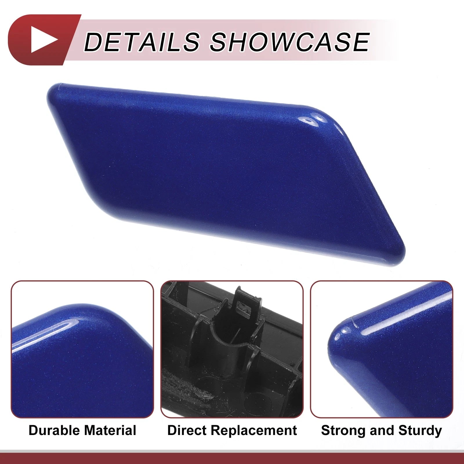Front Right Washer Nozzle Cover Cap for Subaru Outback (2015–2017) Blue