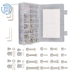 Set of 16 Metric Screw and Bolt Kits for M2 M3 M4 M5