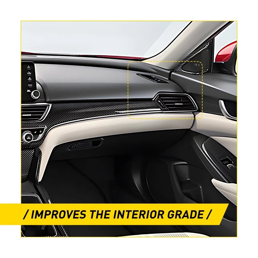 4X Carbon Fiber Air Vent Outlet Covers for Honda Accord (2018–2022)