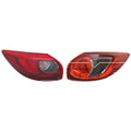 Set of 2 TYC Outer Tail Light Lamp Assemblies for Mazda CX-5 (2016)