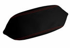 Carbon Fiber Console Lid Armrest Cover for Dodge Dart (2013–2016) Red Stitch