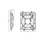 Replacement A/C Condenser Fan Assembly For 2015-2016 Honda CRV