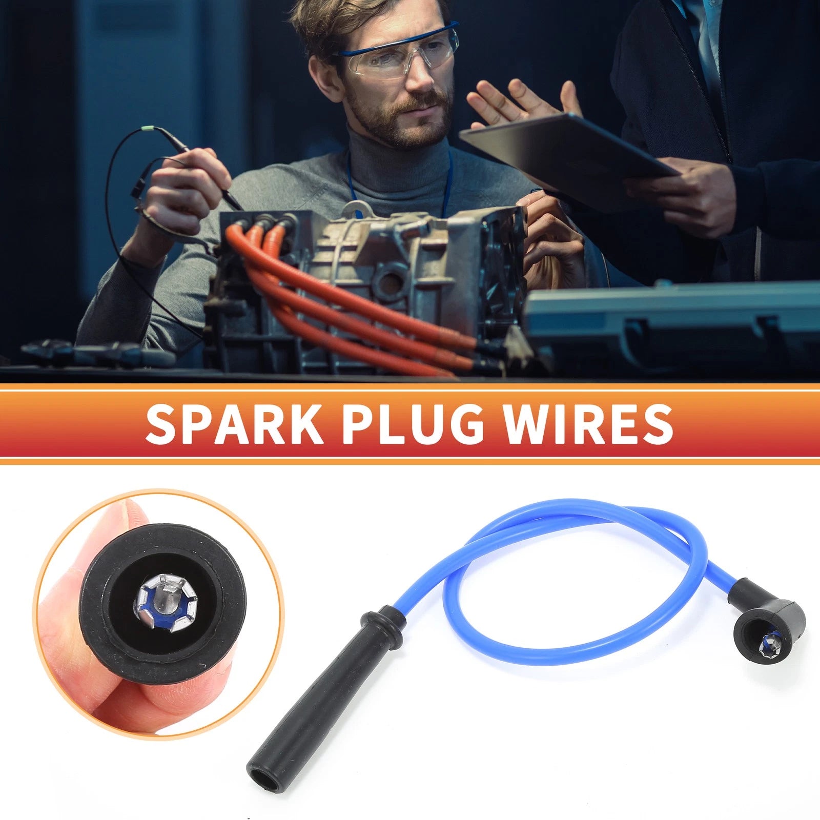 5 Pcs Spark Plug Wire Ignition Coil Cable No. 3370060A20 for Suzuki 413 (1986–1990)