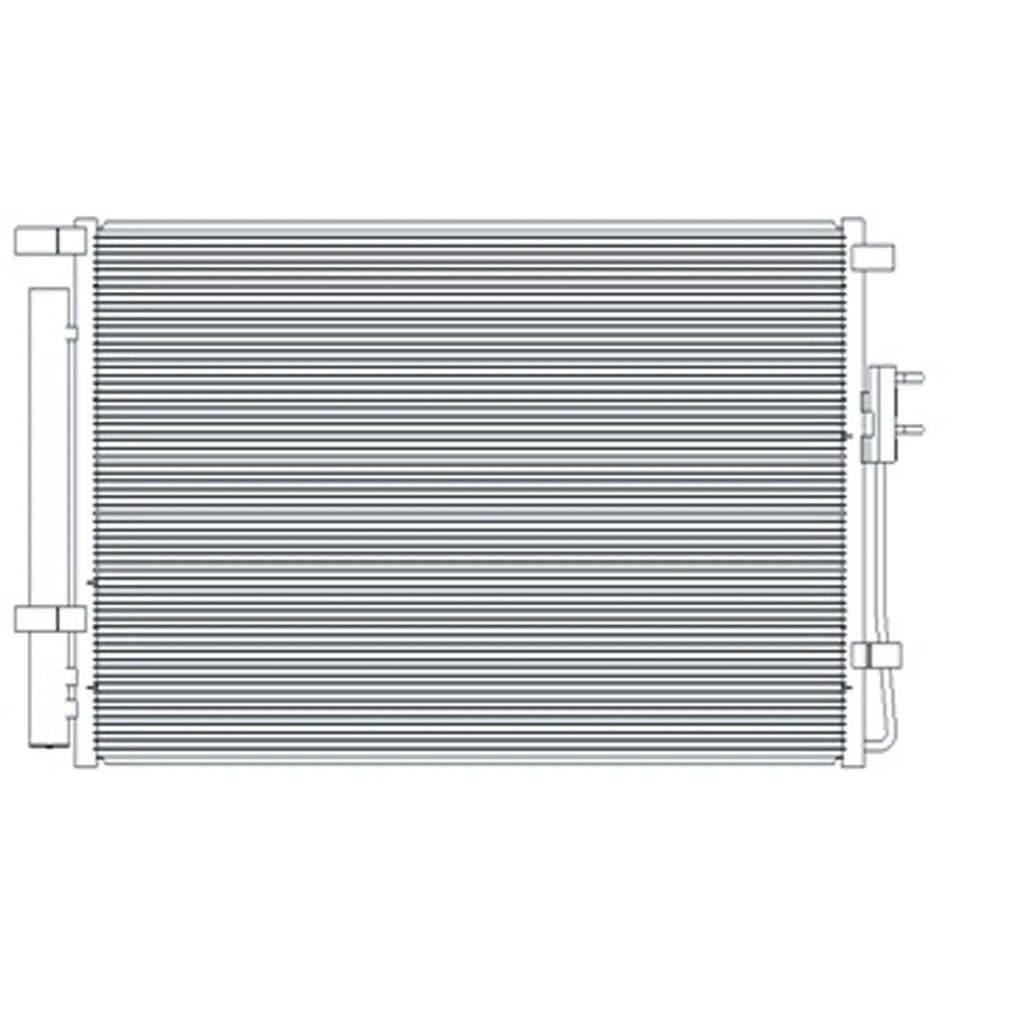 Replacement A/C Condenser w/Subcool For 2016-2018 Kia Sorento