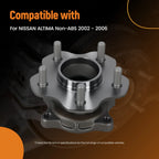 5 Lug Rear Wheel Bearing Hub Assembly for Nissan Altima (2002–2006) 512202