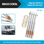 Set of 4 Injector Bolts & Seals Kit for Mercedes A-Class