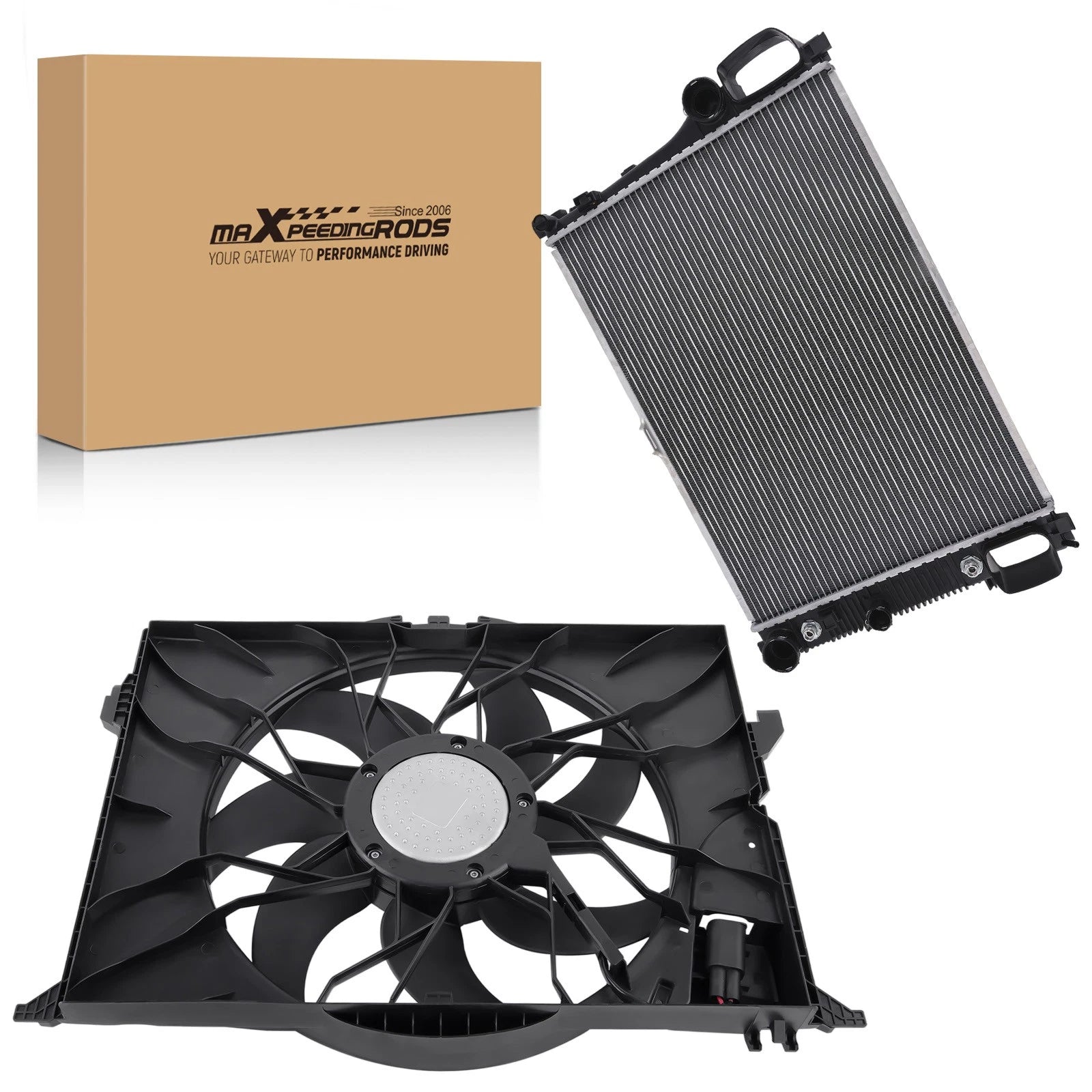 Radiator & Cooling Fan Assembly for Mercedes-Benz S450 W221 (2008–2011)