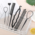 6 Piece Hair Bun Maker Set for Women's Updo Creations