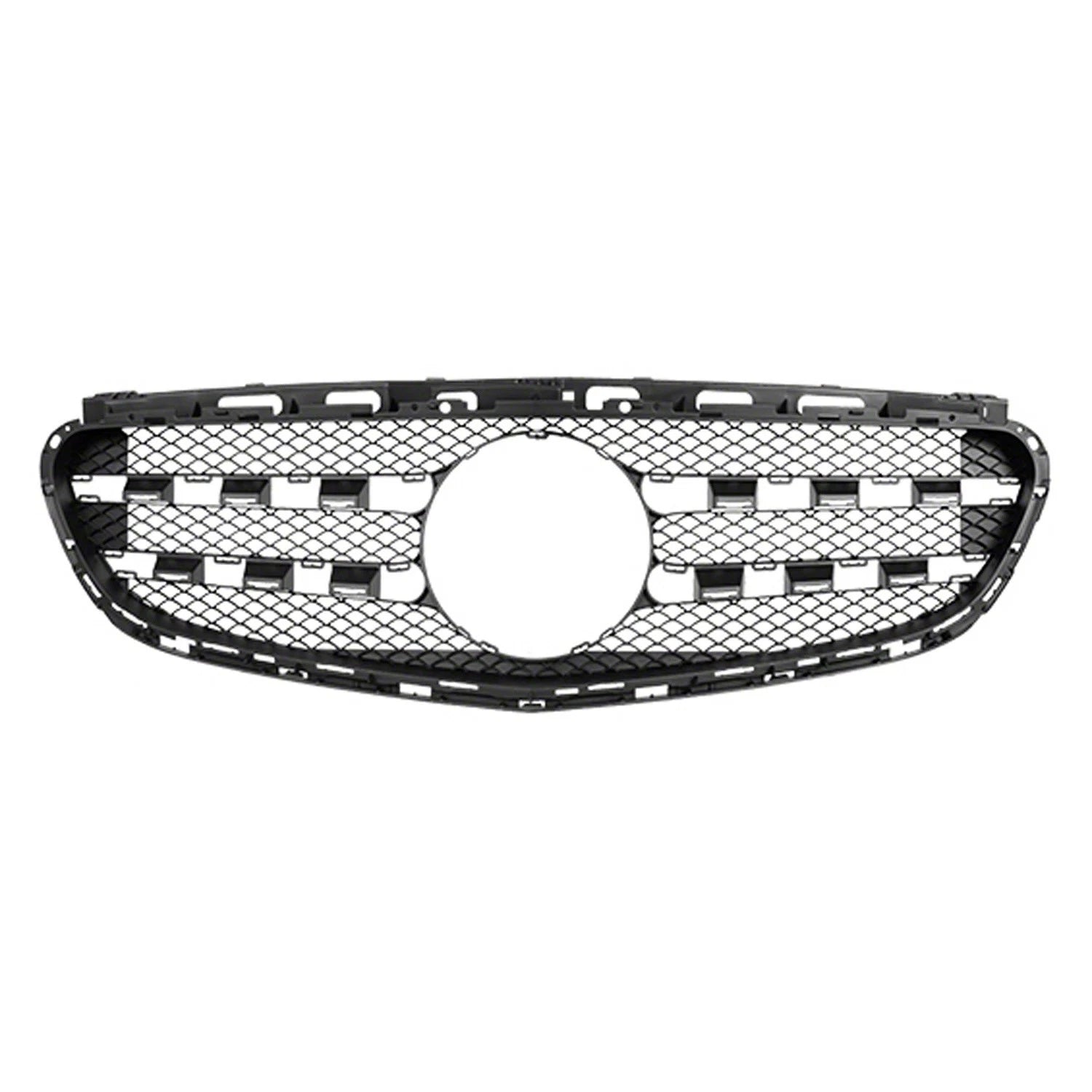 Replacement Black Plastic Front Grille for Toyota Hilux (2005–2015)