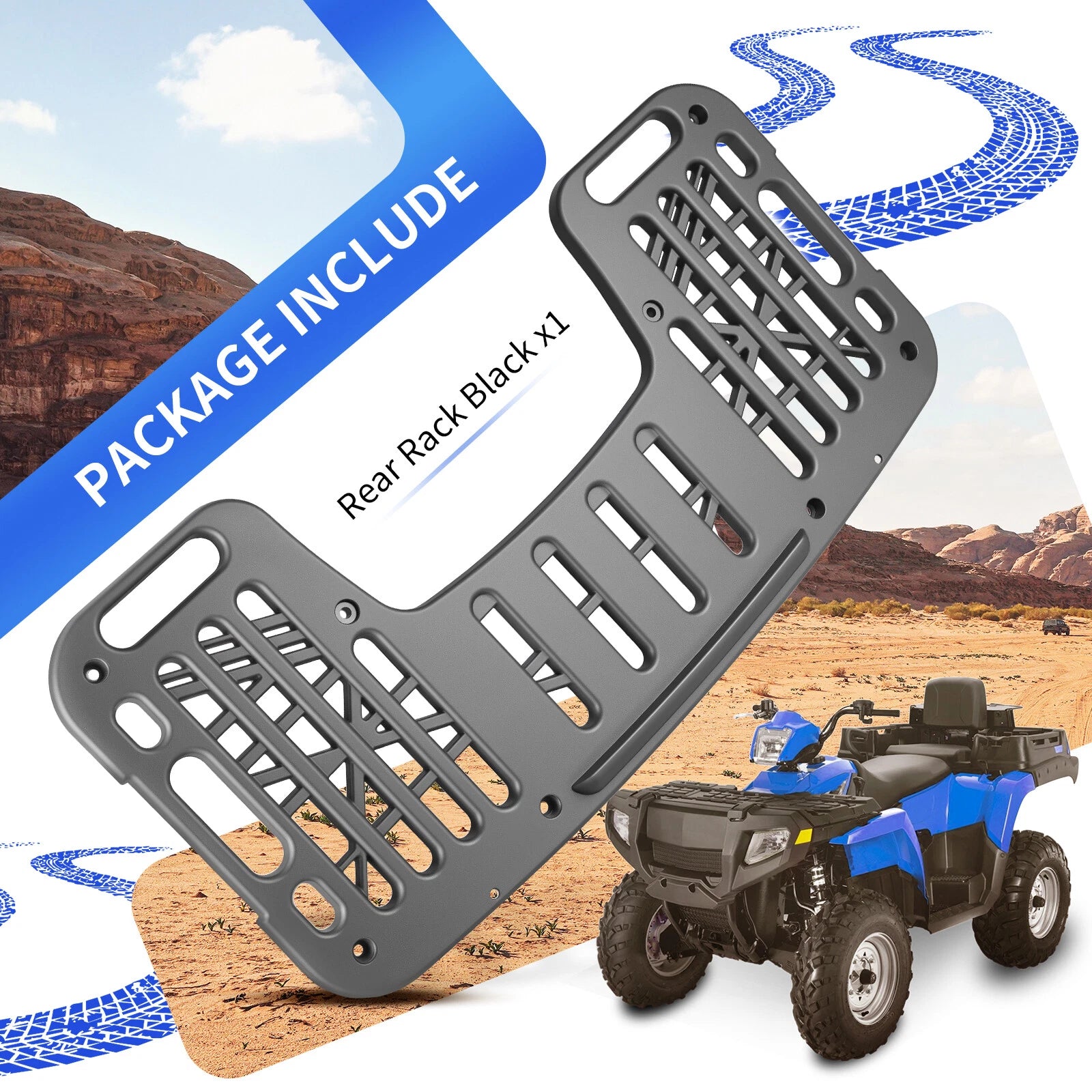 Rear Rack Assembly for Polaris Magnum 330 500 Sportsman 325 400 700 (1995-2023)