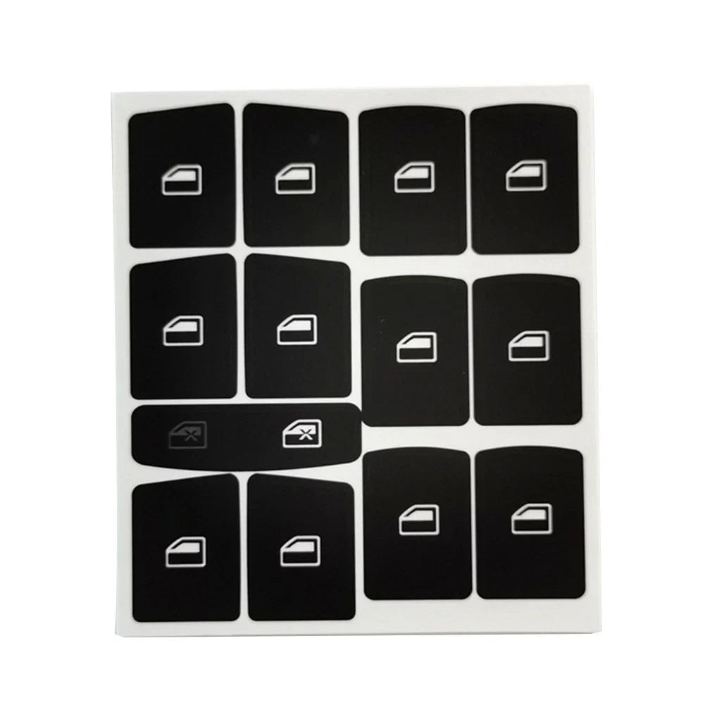 Panel Button for A6 Clima Decals Stickers Black Vinyl
