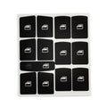 Panel Button for A6 Clima Decals Stickers Black Vinyl