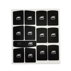 Panel Button for A6 Clima Decals Stickers Black Vinyl