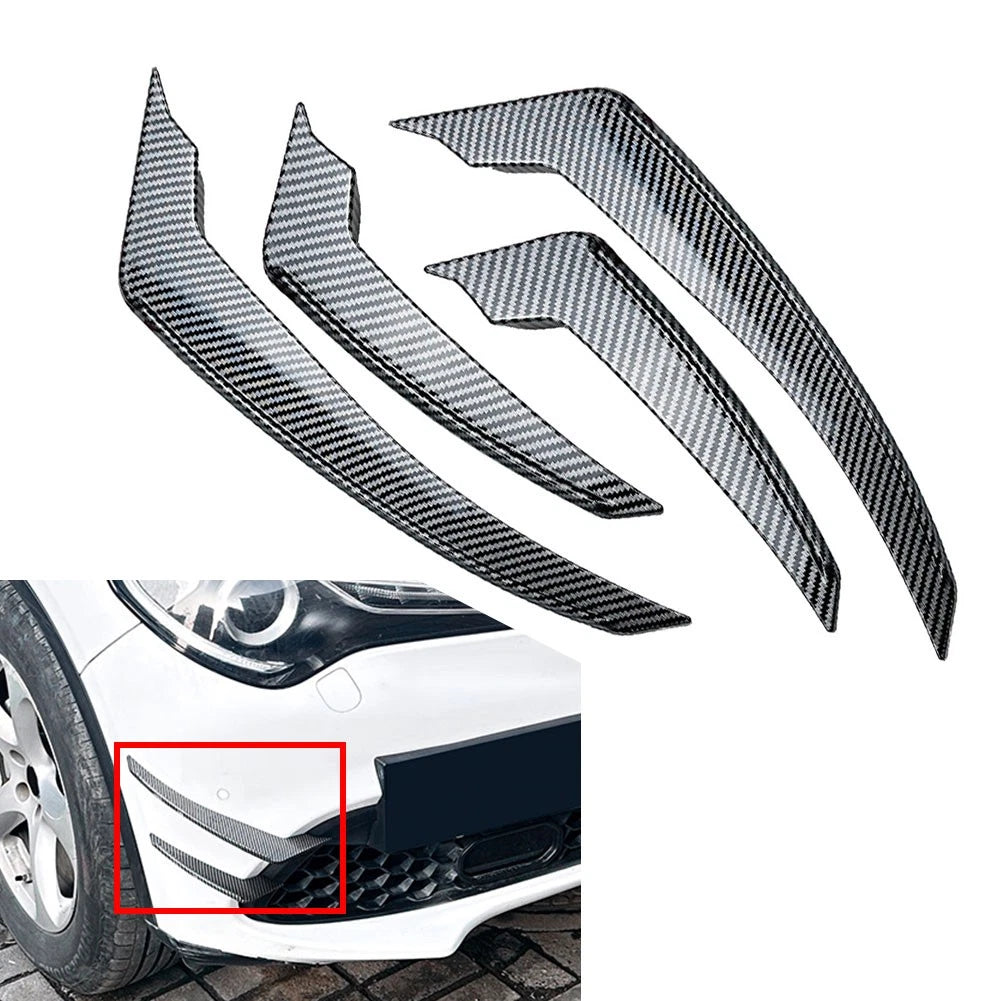 Front Bumper Side Air Vent Trim for Alfa Romeo Stelvio (2017–2025) Carbon Fiber Black