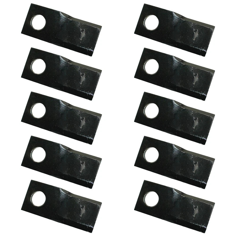 10 Left Hand Disc Mower Blades for Case/International Harvester (Replaces 8734808)