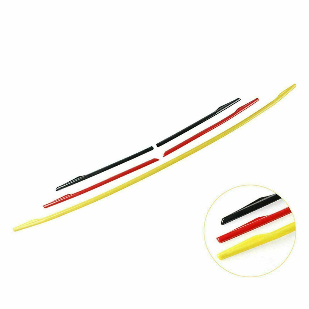 Tri-Color ABS Front Grille Cover Insert Stripe Trim for Audi A4 (2019-2019)