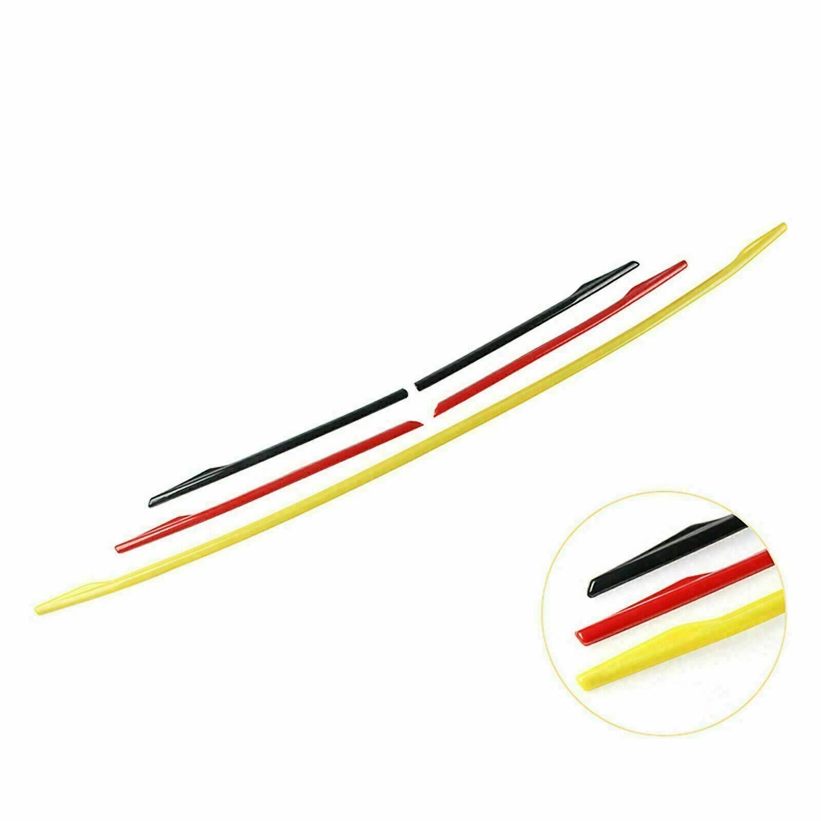 Tri-Color ABS Front Grille Cover Insert Stripe Trim for Audi A4 (2019-2019)