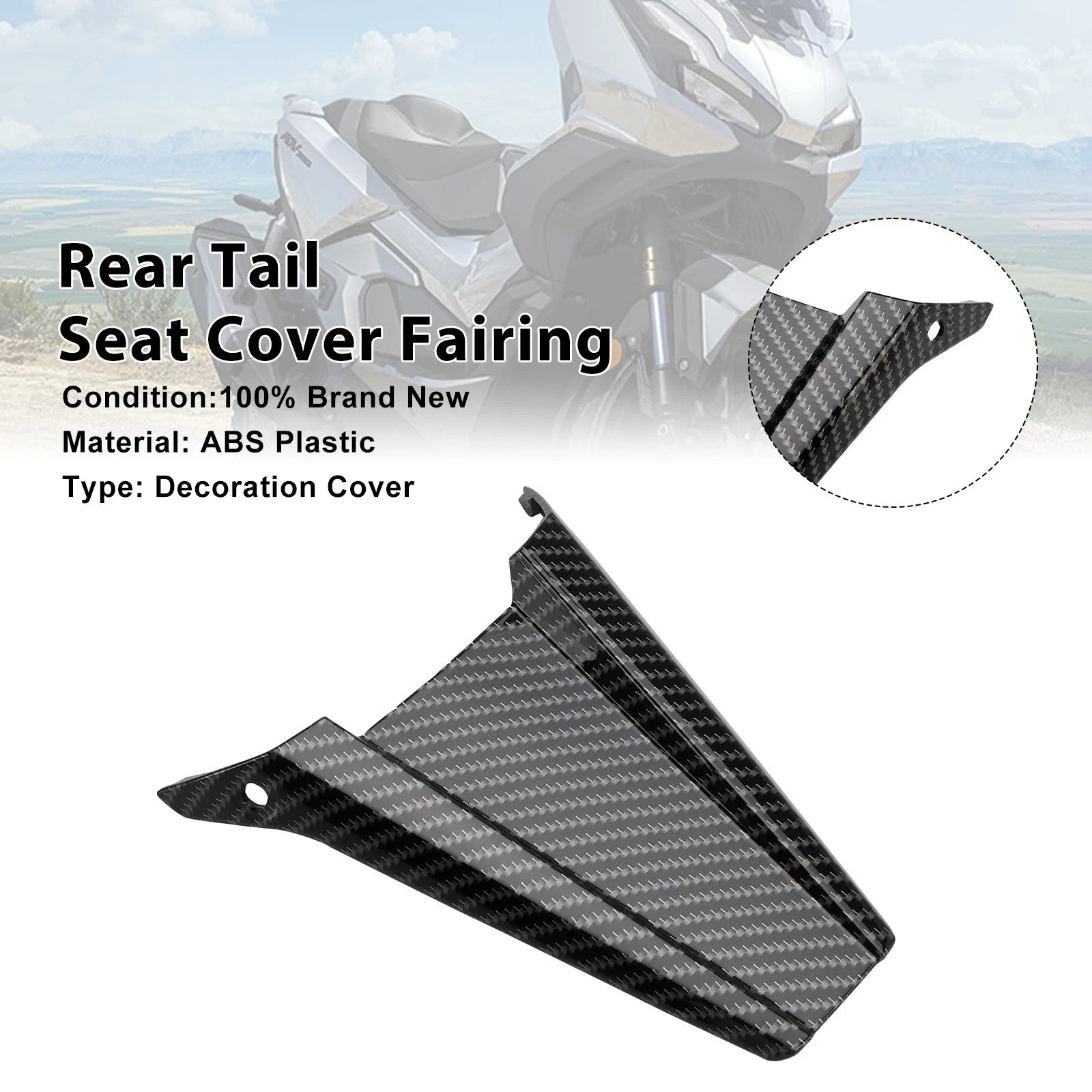 Rear Tail Seat Cover Fairing for Honda ADV350 (2022–2025) Carbon