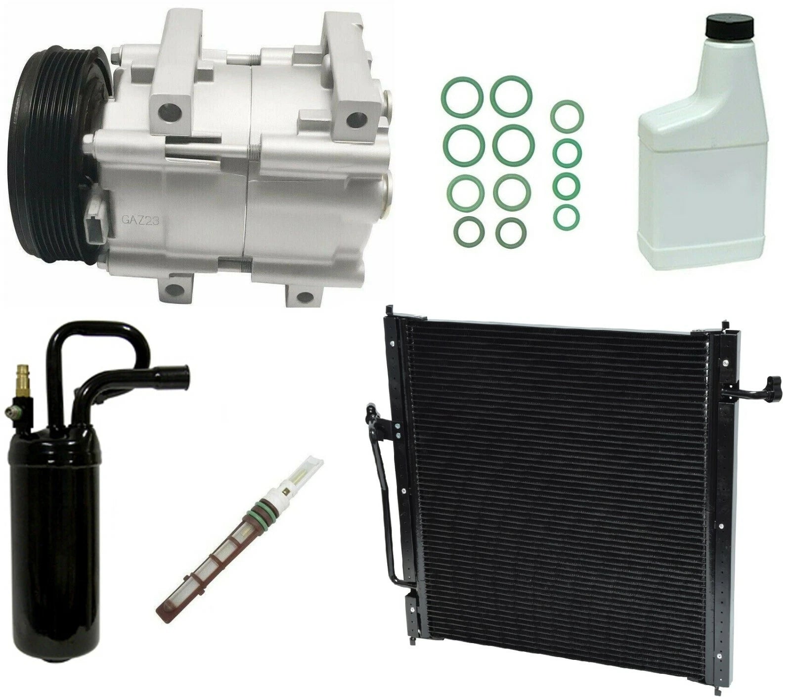A/C Compressor Kit Replacement with Condenser for Honda Accord (2013–2017)