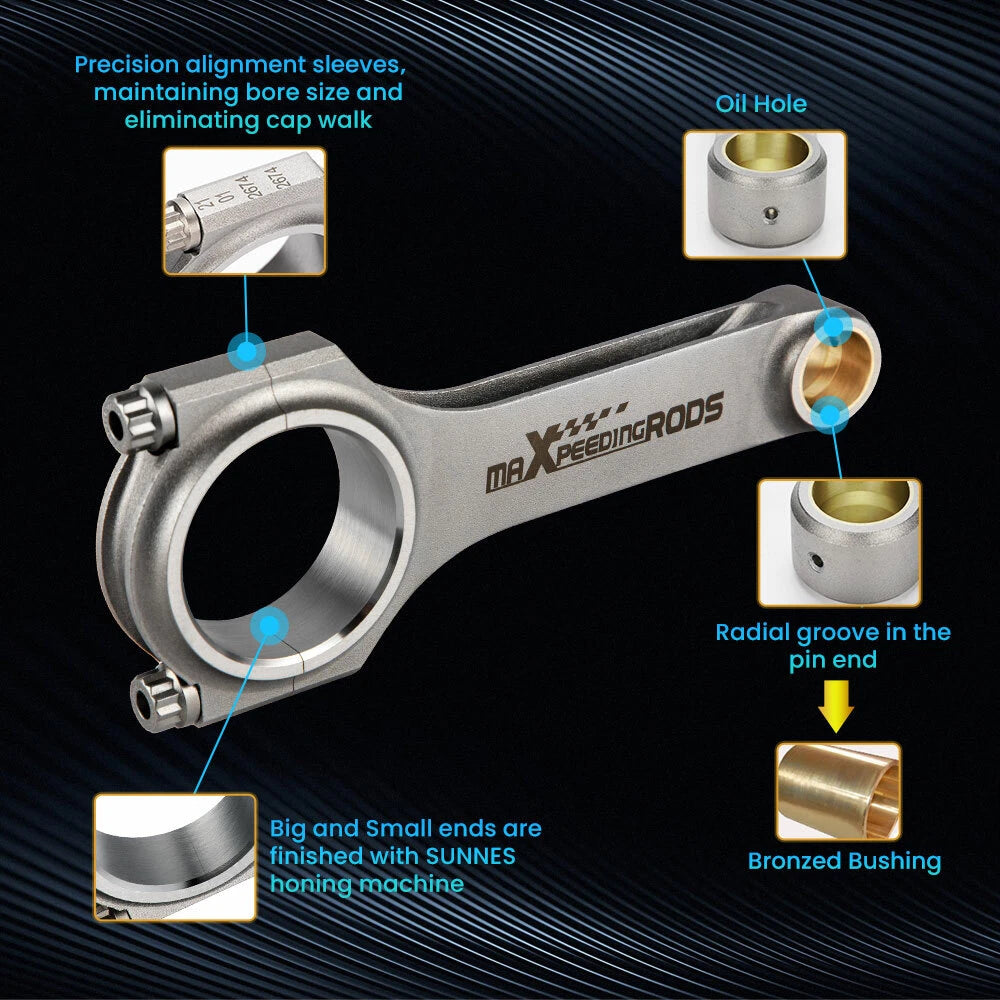 Forged H-Beam Connecting Rods for BMW E30 M3 (1988-1991)