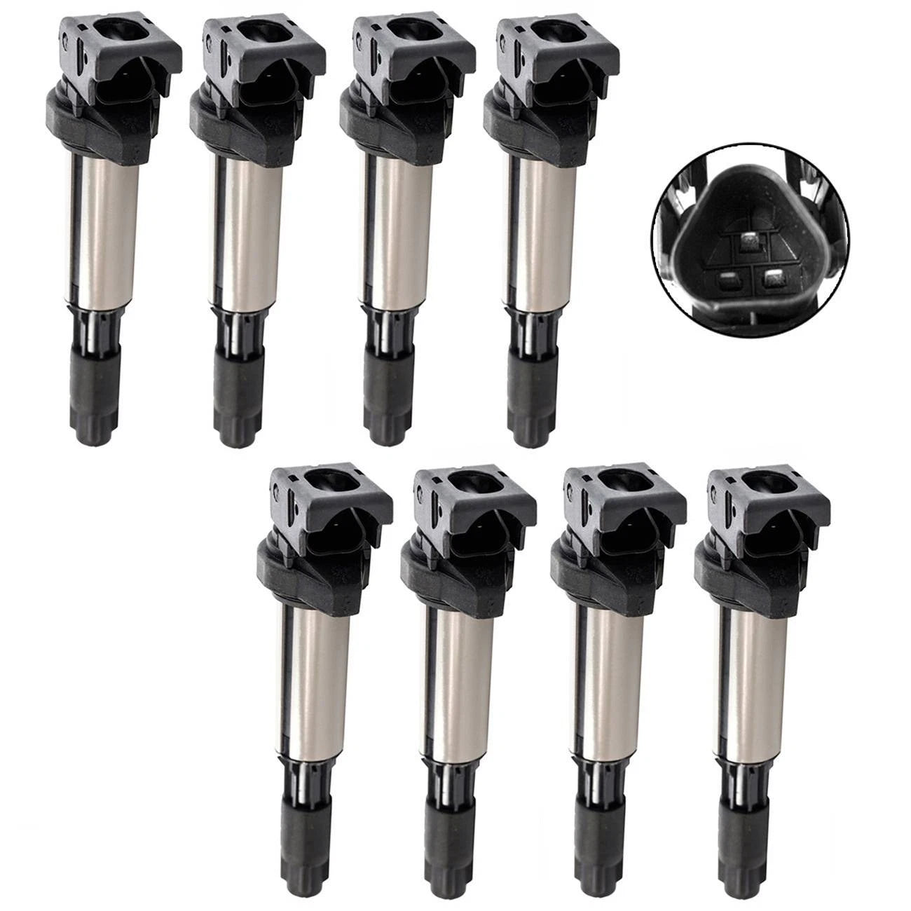 Set of 8 Ignition Coils for BMW 3 5 7 Series (E46 E53 E60 E70)