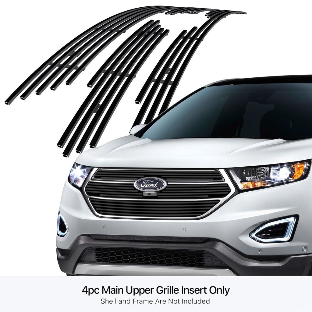 Stainless Steel Black Billet Grille Insert for Ford Edge (2015-2018)