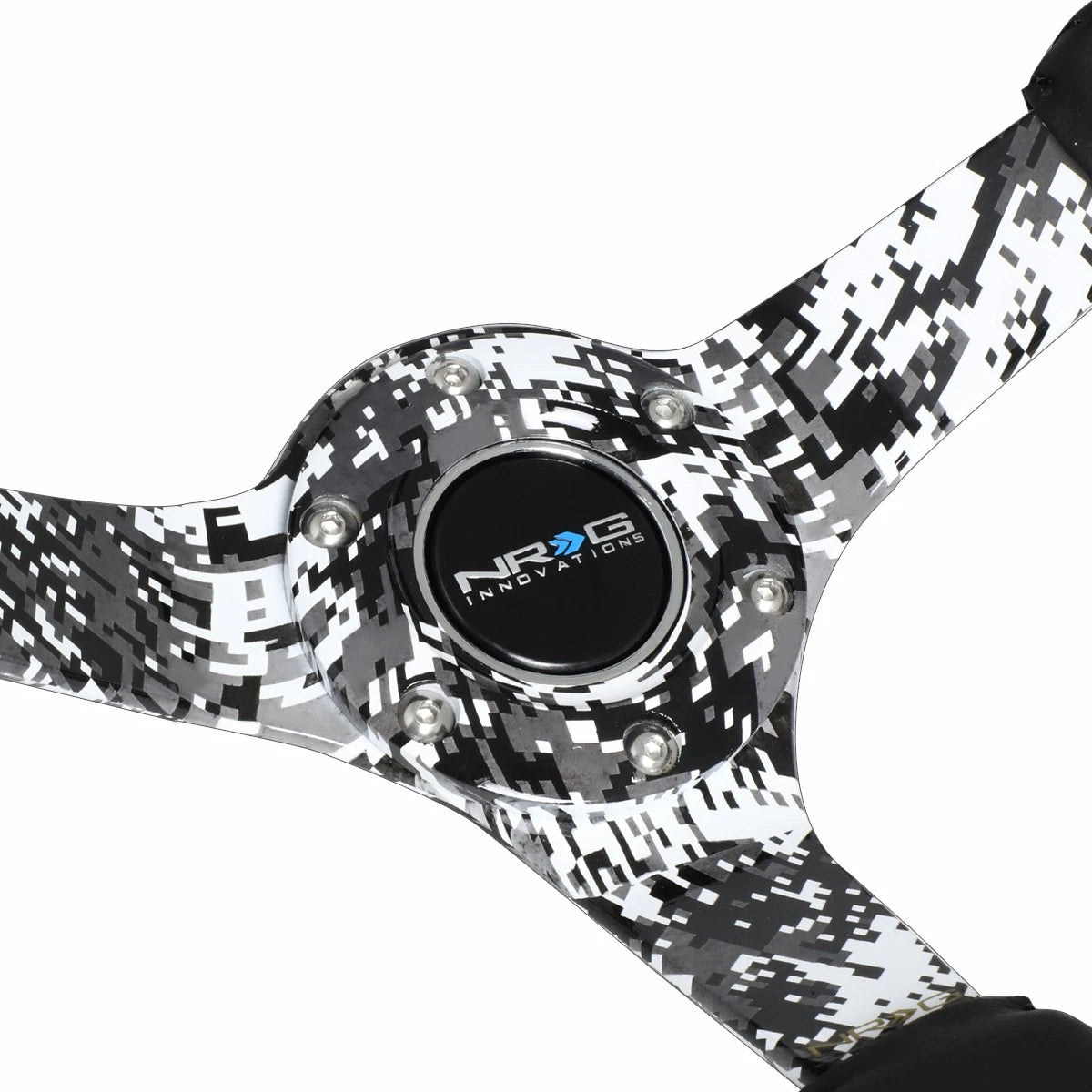 NRG 35cm 3" Deep Dish Black Leather Steering Wheel for Universal