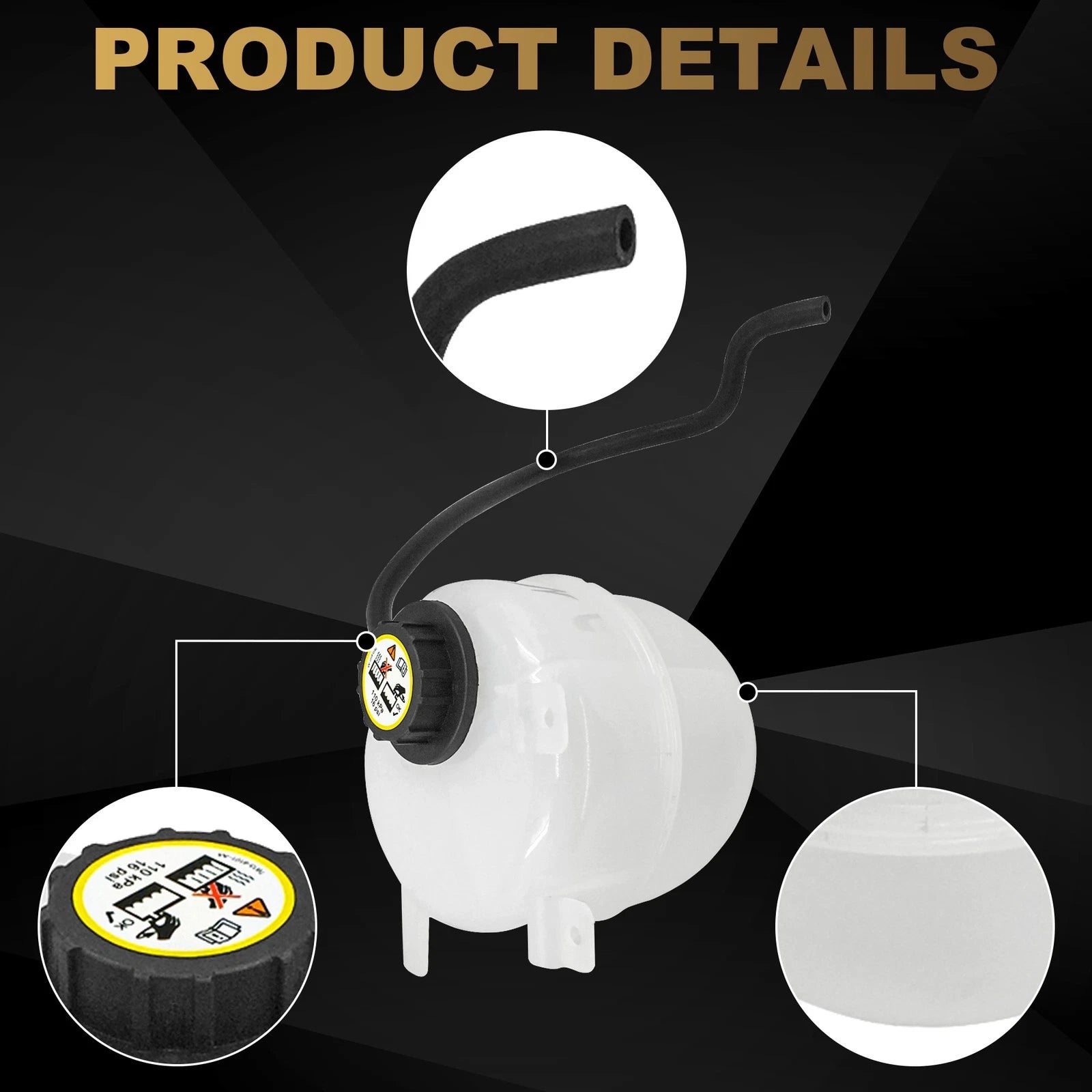 Coolant Expansion Tank for Ford E-Series E-150 E-250 E-350 F53 (2000-2014)