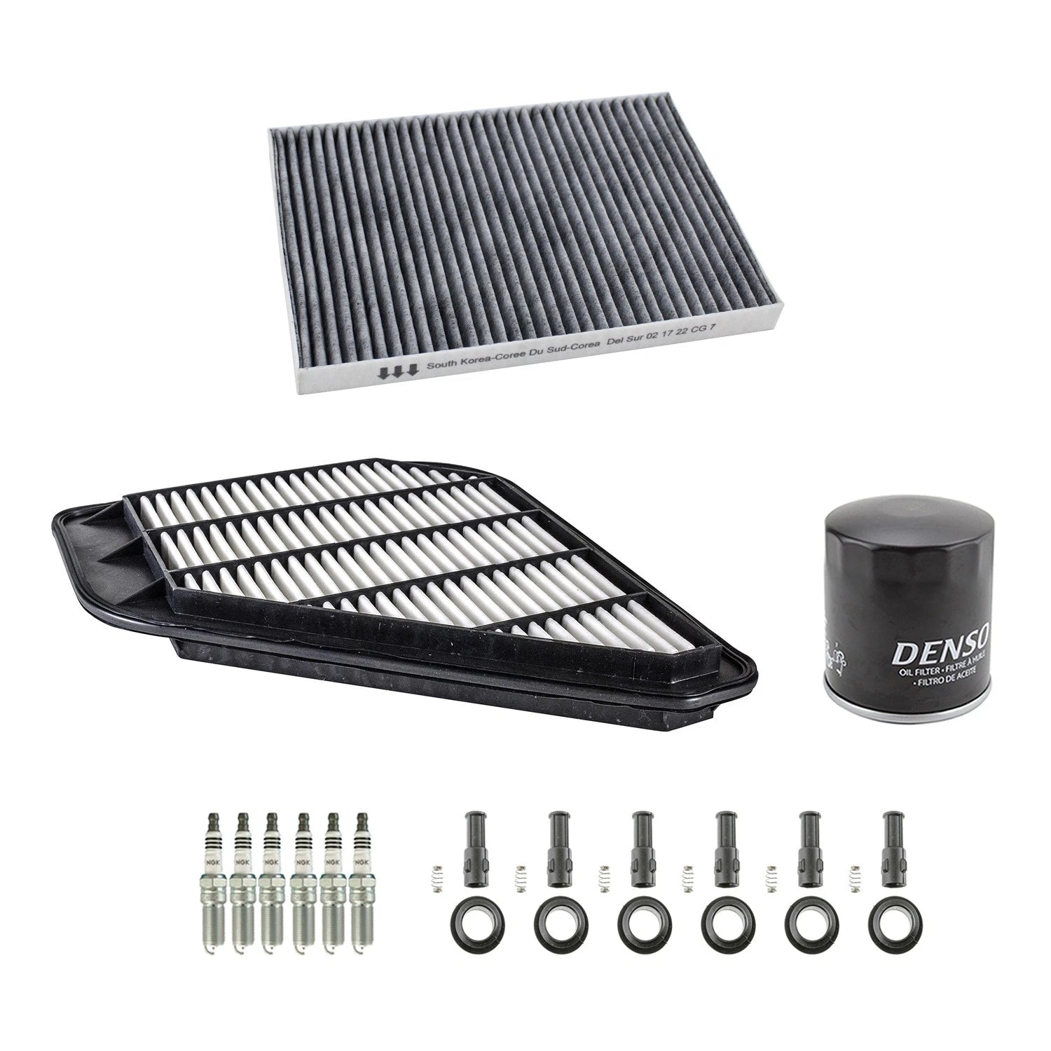 Tune Up Kit with 6 NGK Spark Plugs & Boots for Acadia Enclave Outlook (2007–2017)