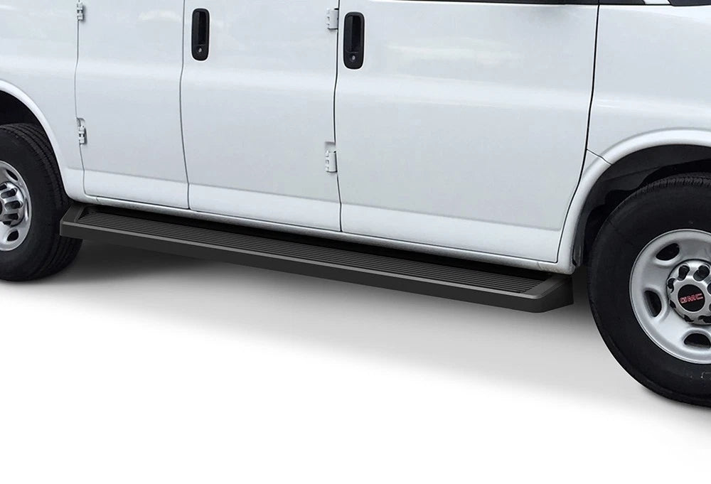 Running Boards for Chevy Express GMC Savana (2003–2026) Matte Black 6"