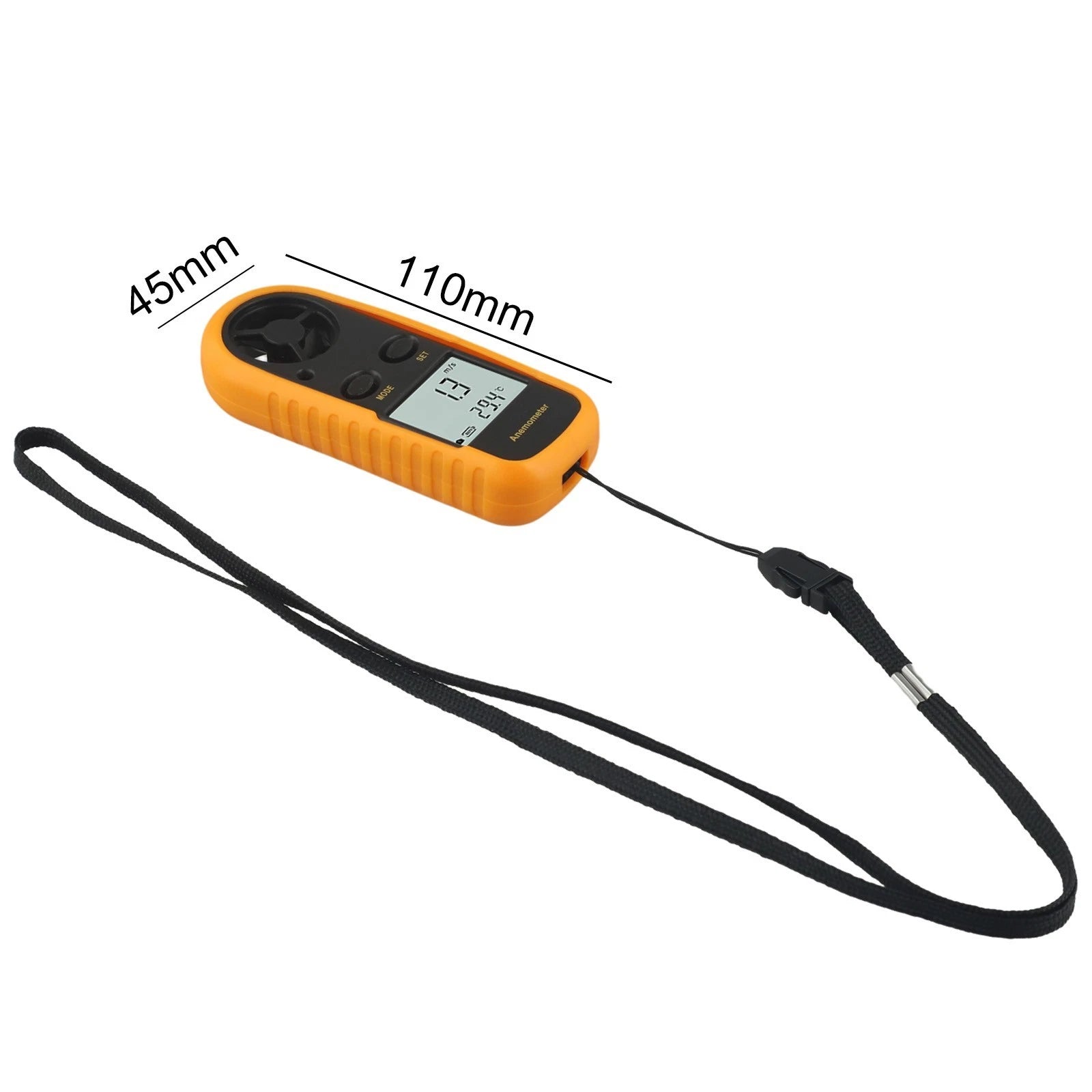 Pocket Anemometer for Comfortable Grip and Easy Operation