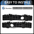 1 Pair Front Bumper Retainer Bracket No. 86551M6000 for Kia Forte (2019–2021)