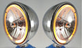 7 Inch Halogen Headlights with Amber LED Halo for Chrysler 300 (2015–2020)