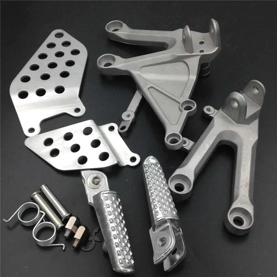 Foot Peg for Honda CBR1000RR (2004–2007) - Silver Front Rider Bracket