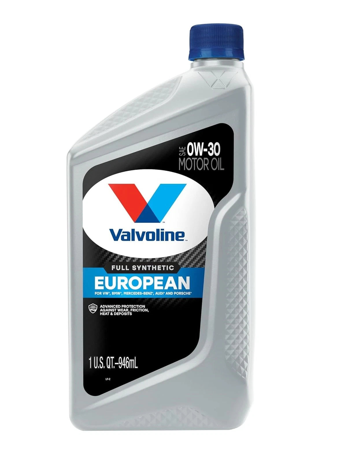 Valvoline Full Synthetic SAE 0W-30 Motor Oil for European Vehicles (1 qt)