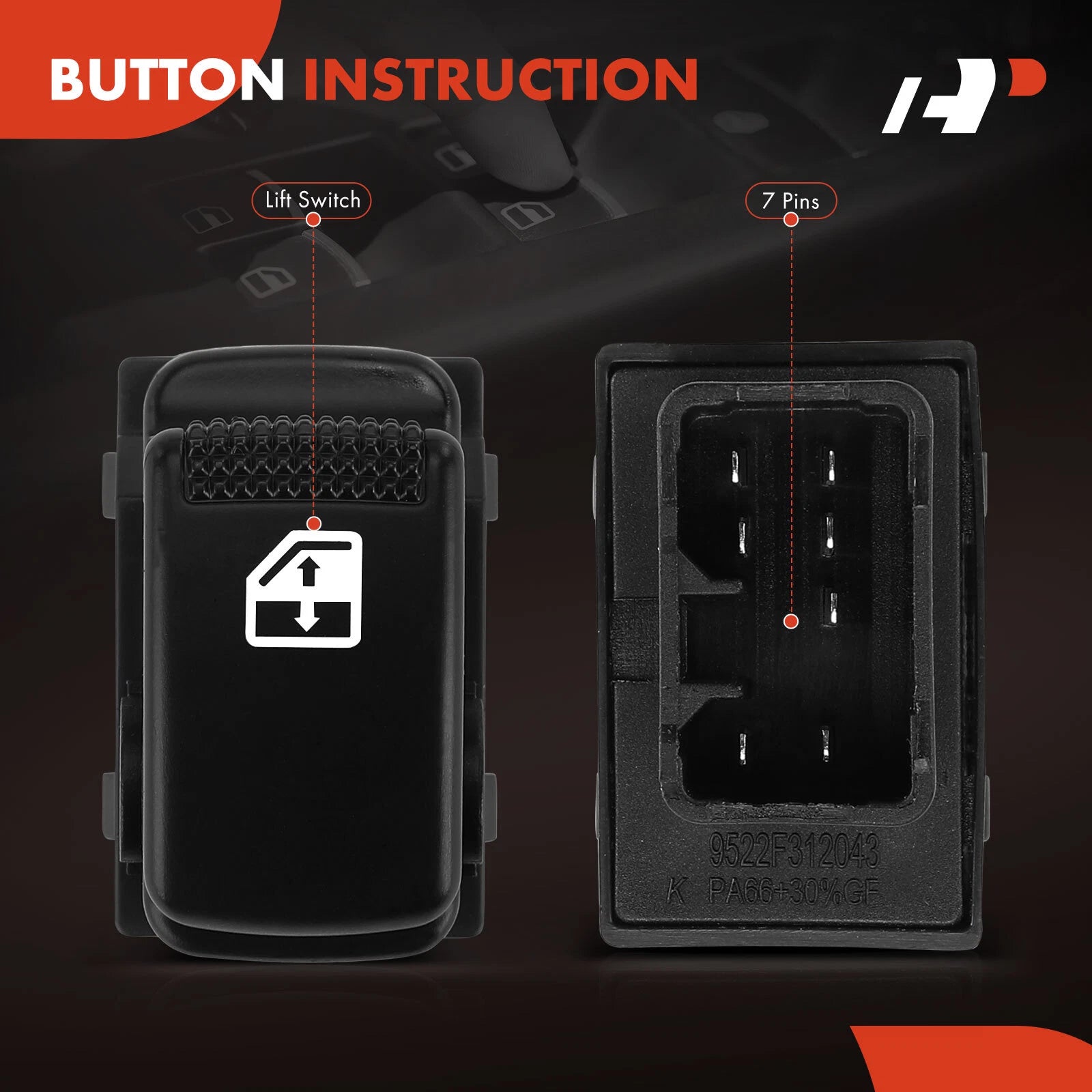 Power Window Switch for Kia Sportage (2005-2010)