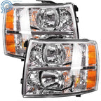 Set of 2 Headlights for Chevy Silverado 1500 2500 HD (2007-2014)